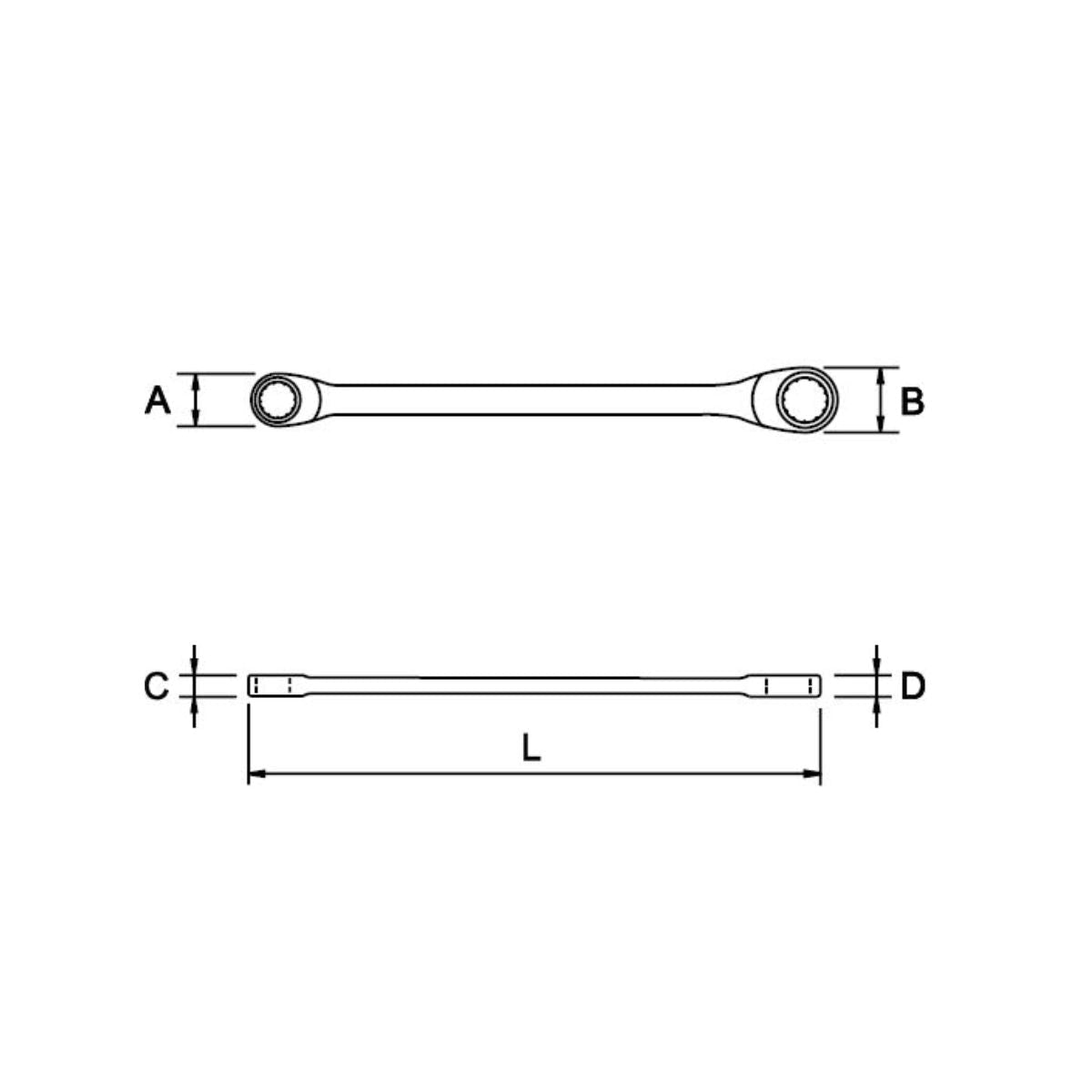 Llave Combinada Chicharra EGAMASTER | 21x24 MM | MASTERGEAR - Herramientas Especiales Nacionales S.R.L.