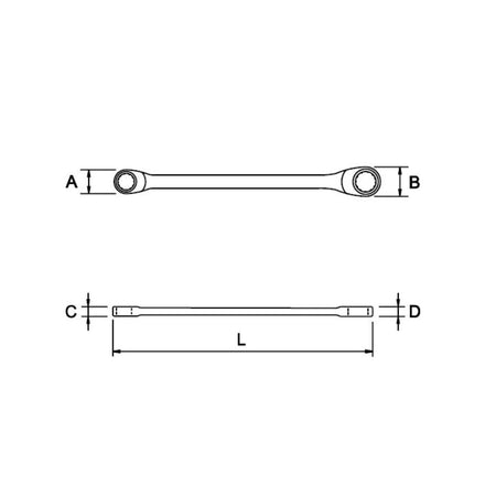 Llave Combinada Chicharra EGAMASTER | 21x24 MM | MASTERGEAR - Herramientas Especiales Nacionales S.R.L.