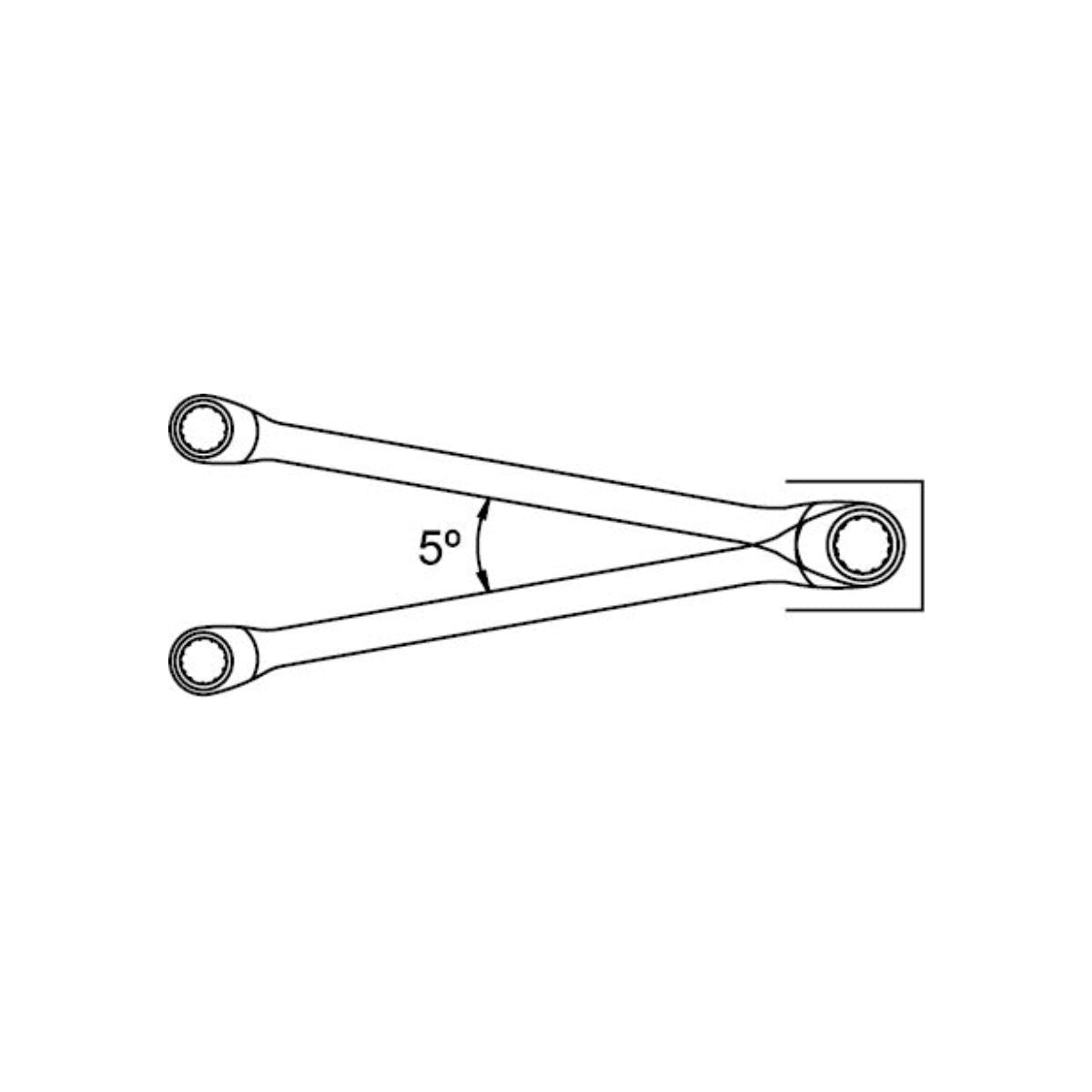 Llave Combinada Chicharra EGAMASTER | 21x24 MM | MASTERGEAR - Herramientas Especiales Nacionales S.R.L.