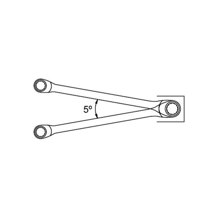 Llave Combinada Chicharra EGAMASTER | 21x24 MM | MASTERGEAR - Herramientas Especiales Nacionales S.R.L.