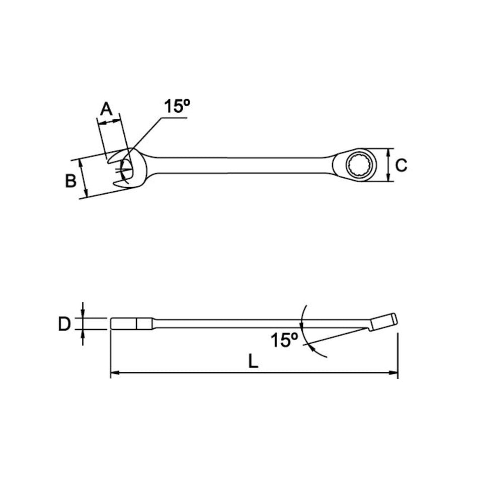 Llave Combinada EGAMASTER | 55 MM - Herramientas Especiales Nacionales S.R.L.