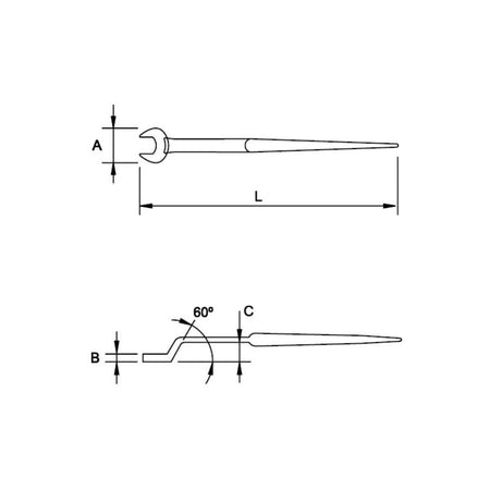 Llave Fija Acodada para Estructura | 32 MM | 12 Caras - Herramientas Especiales Nacionales S.R.L.