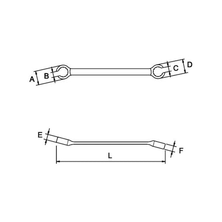 Llave Fija para Tubería EGAMASATER | 17x19 MM - Herramientas Especiales Nacionales S.R.L.
