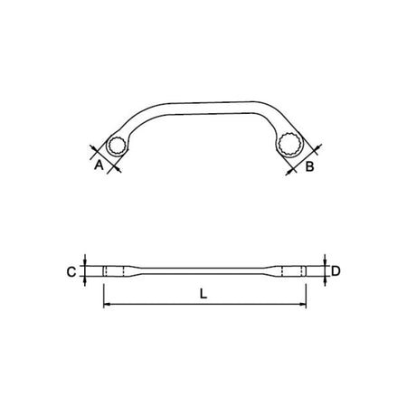 Llave Media Luna Estriada EGAMASTER | 11x13 MM - Herramientas Especiales Nacionales S.R.L.