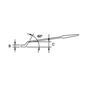 Llave Punta Acodada para Estructura 3.1/8" Estriada de 12 Caras, EgaMaster - Tienda Henca