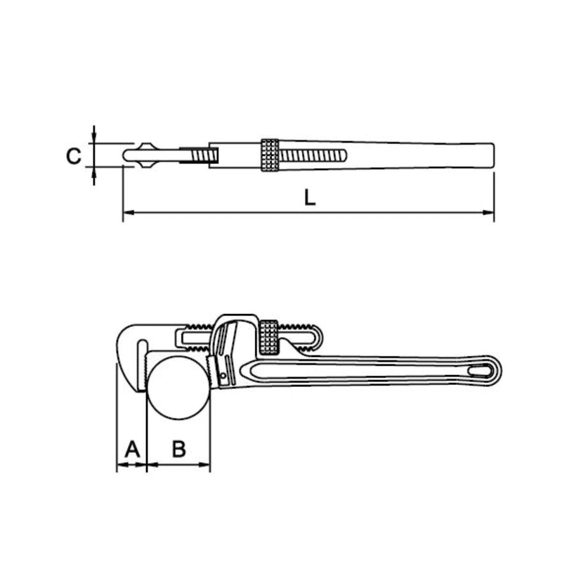 Llave Stilson 24", Egamaster - Tienda Henca