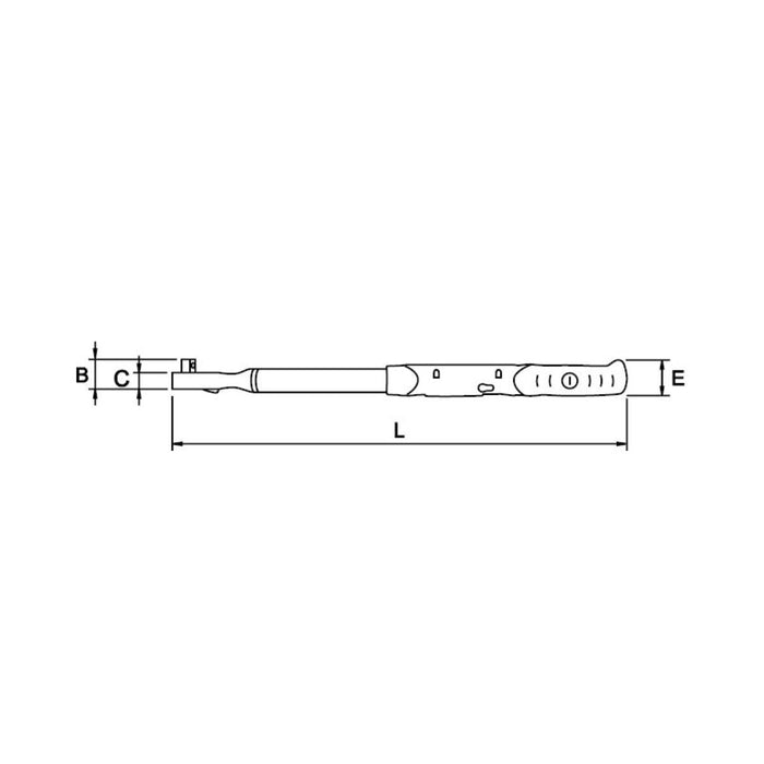 Llave Torque 6.8 - 135 Nm (5 - 100 Lb.Ft) con Cabeza 3/8" Electrónica Digital, EgaMaster - Tienda Henca