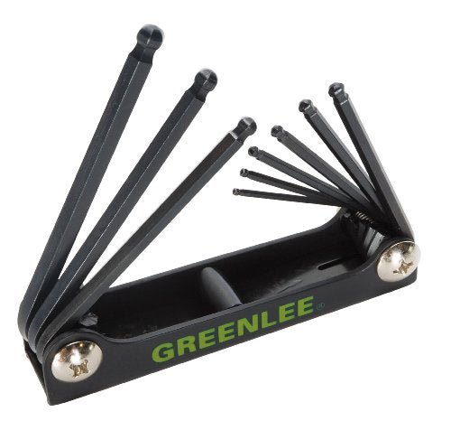 Llaves Allen Punta Bola en Juego 9 Piezas 5/64" a 1/4" Greenlee - Tienda Henca