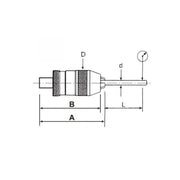 Mandril Sin Llave con Cono BT40 0 - 1/2", Vertex - Tienda Henca