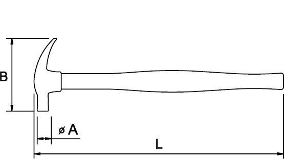 Martillo de Carpintero 16 Onzas (450 Gramos) Mango Madera, Ega Master - Tienda Henca