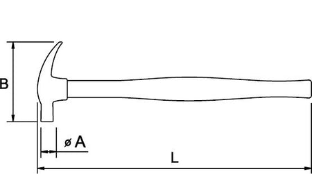 Martillo de Carpintero 16 Onzas (450 Gramos) Mango Madera, Ega Master - Tienda Henca