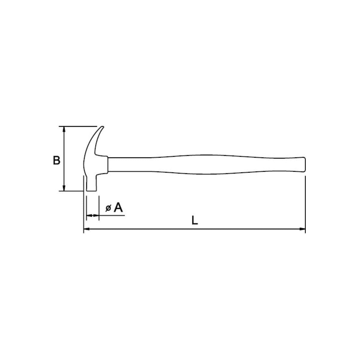 Martillo de Carpintero EGAMASTER | Mango de Fibra | 320x25MM - Herramientas Especiales Nacionales S.R.L.
