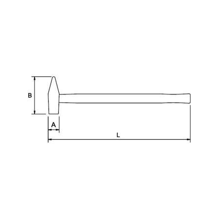 Martillo de Herrero EGAMASTER | Mango de Fibra | 355x37MM - Herramientas Especiales Nacionales S.R.L.