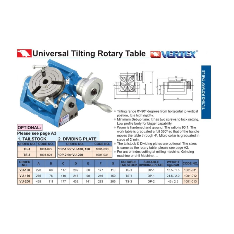 Mesa Divisora Universal 8", Vertex - Tienda Henca