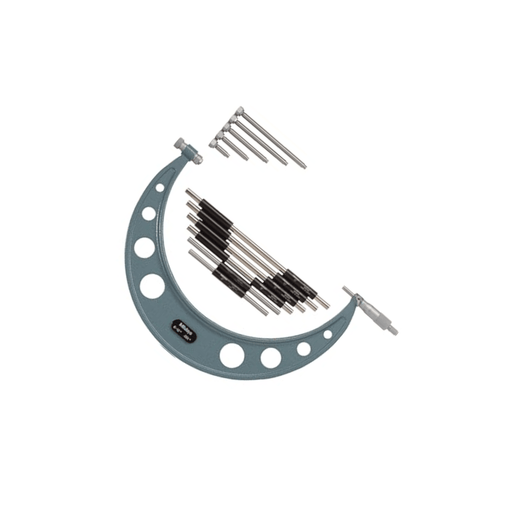 Micrómetro de Exterior con Barras Intercambiables de 0 - 6" de 12 Piezas - Tienda Henca