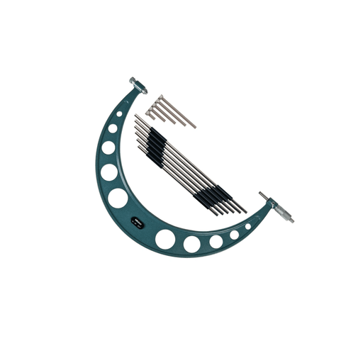 Micrómetro de Exterior con Barras Intercambiables de 12" - 18" de 12 Piezas - Tienda Henca