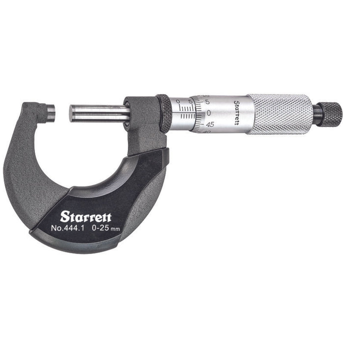 Micrómetro Exterior 0 - 25MM 0.01MM, Starrett - Tienda Henca