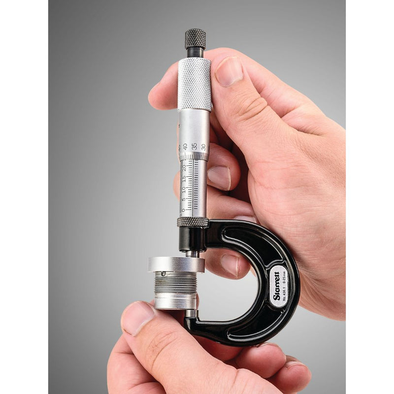 Micrómetro Exterior 0 - 25MM 0.01MM Starrett - Tienda Henca