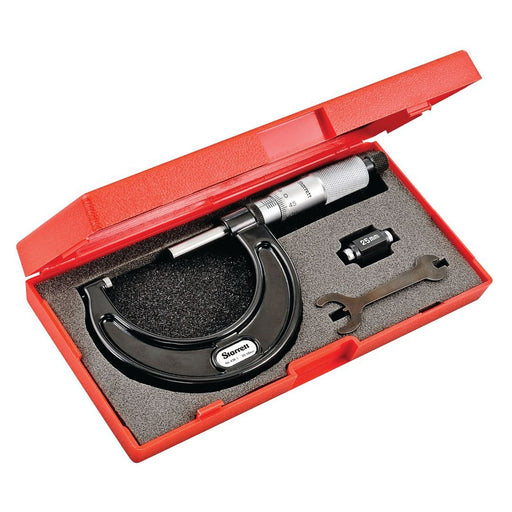 Micrómetro Exterior 25 - 50MM 0.01MM Starrett - Tienda Henca