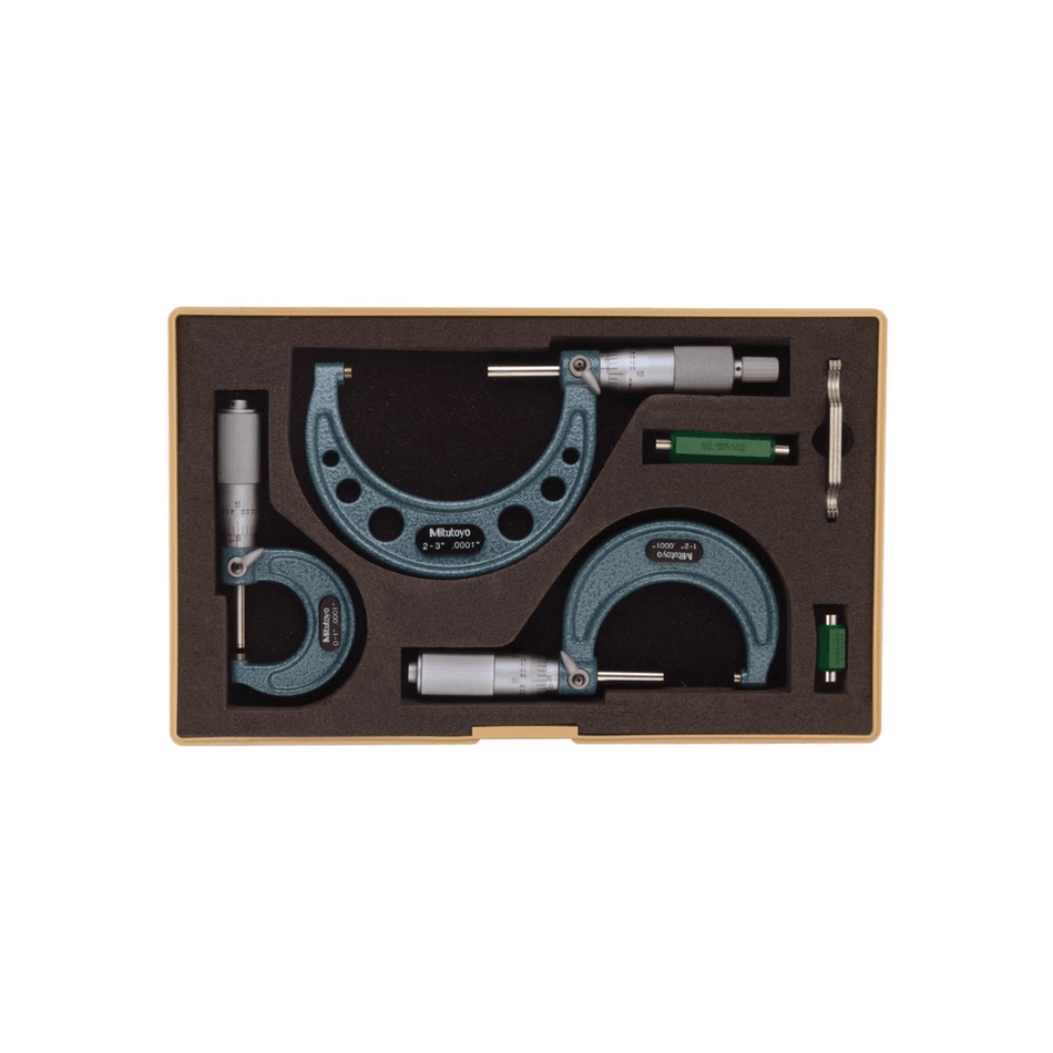Micrómetros de Exterior en Juego de 0 - 3" de 3 Piezas - Tienda Henca