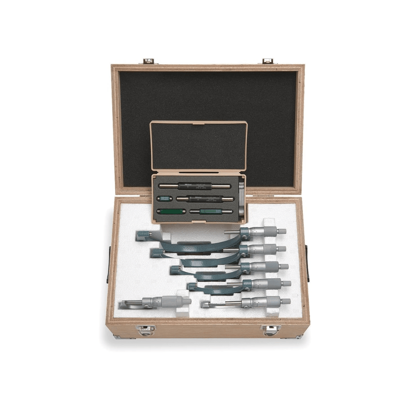 Micrómetros de Exterior en Juego de 0 - 6" de 6 Piezas - Tienda Henca