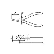 Pinza Curva de 6.1/2" para Sacar Candado Exterior 19 - 60MM, EgaMaster - Tienda Henca