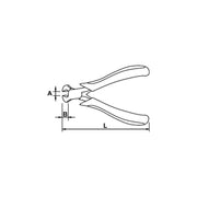 Pinza de Corte Frontal Mini de 110MM para Electrónica con Recubrimiento en Titacrom, EgaMaster - Tienda Henca