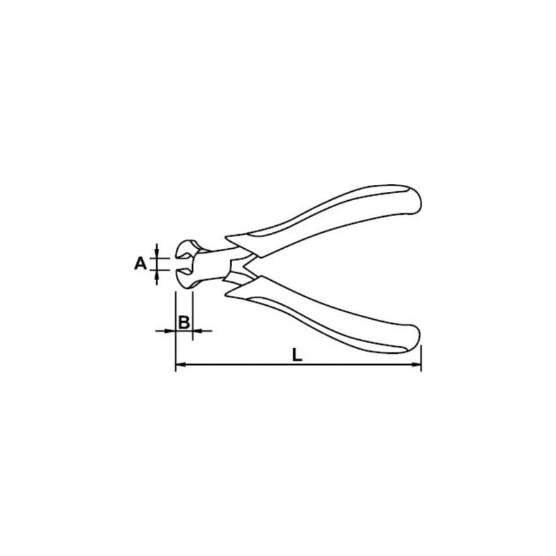 Pinza de Corte Frontal Mini de 110MM para Electrónica con Recubrimiento en Titacrom, EgaMaster - Tienda Henca