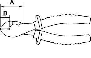 Pinza de Corte Pico de Cotorra 180 MM con Recubrimiento en Titacrom, Ega Master - Tienda Henca