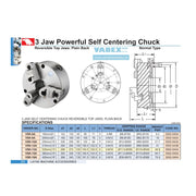 Plato para Torno de 3 Mordazas Autocentrante 12", Vertex - Tienda Henca