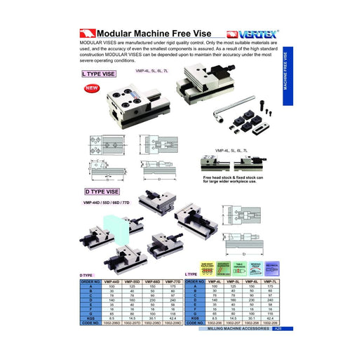 Prensa Modular Precisión 4", Vertex - Tienda Henca