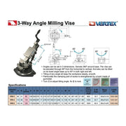 Prensa Triple en Ángulo 4", Vertex - Tienda Henca