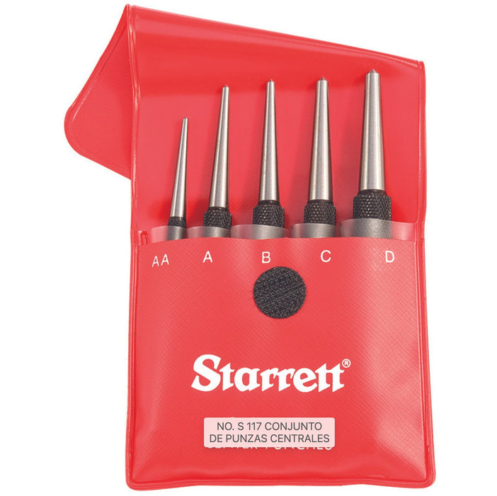 Punzones Centrales De 5 Piezas S117PC, Starrett - Tienda Henca