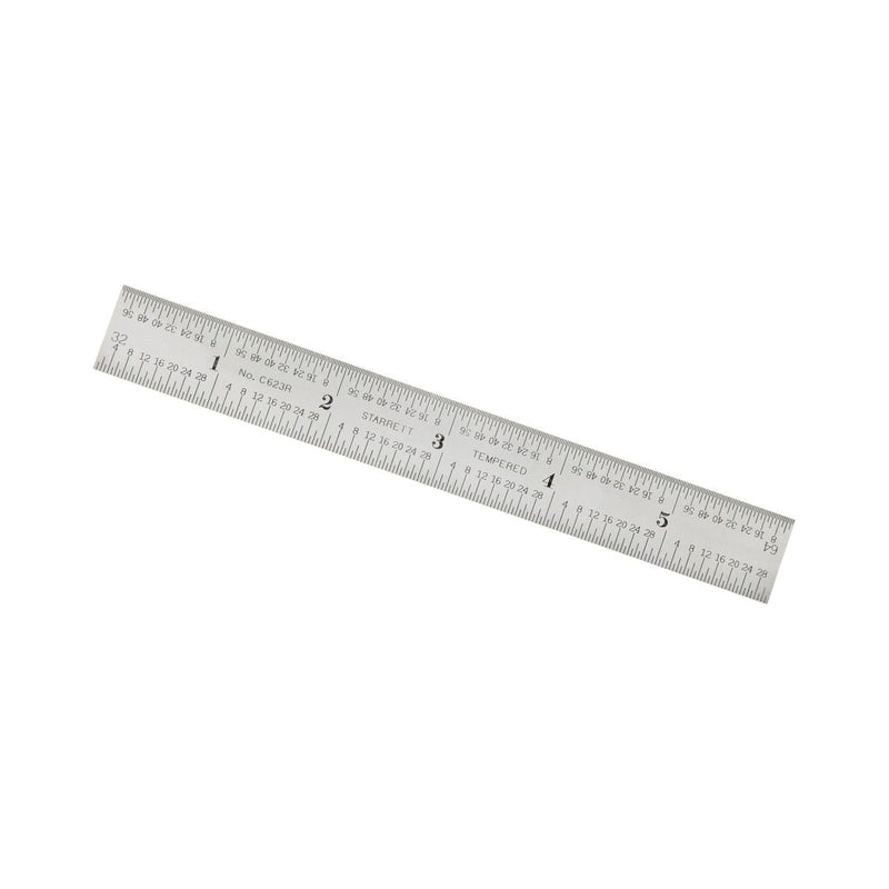 Regla 6" con Graduaciones de 1/32" y 1/64", Starrett - Tienda Henca