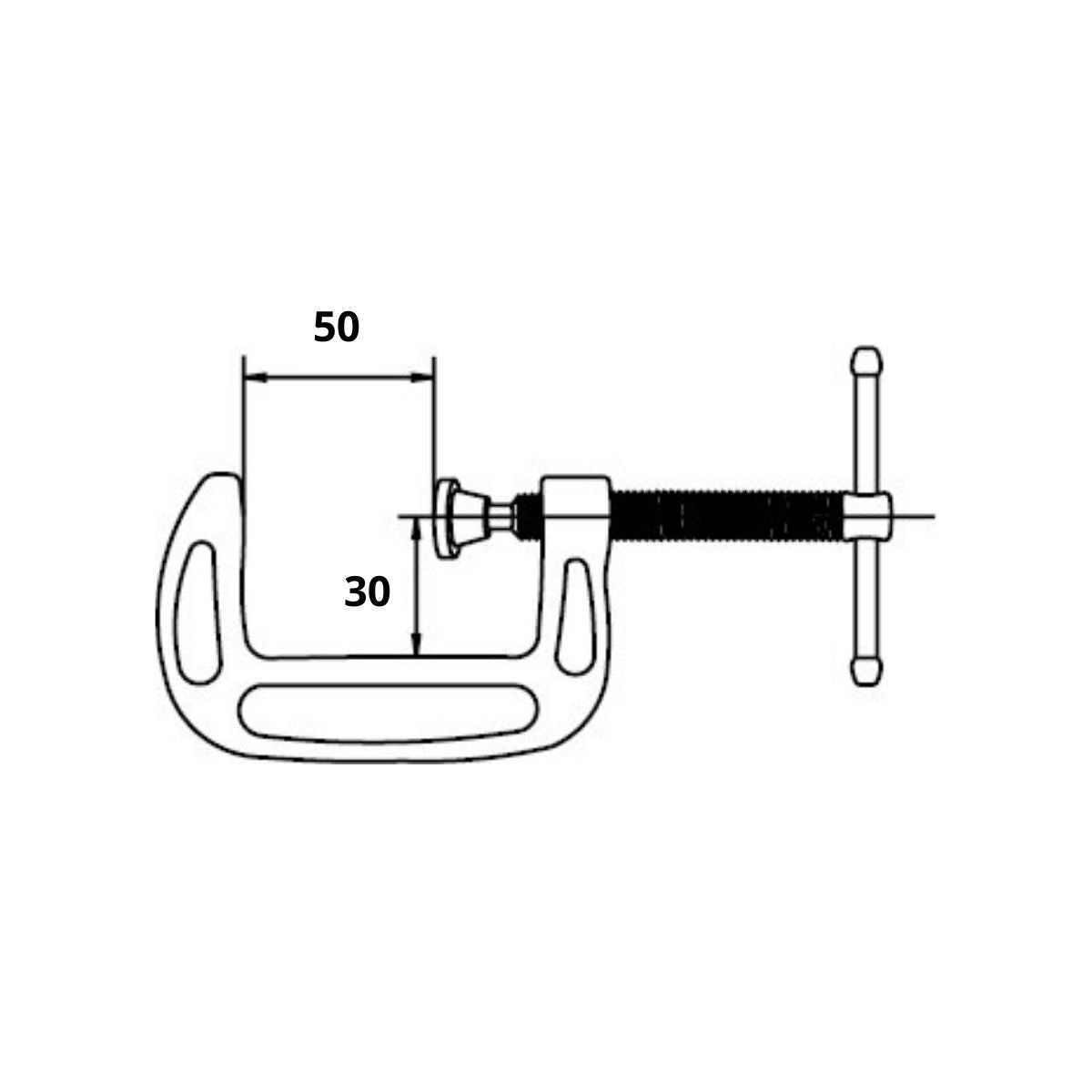 Sargento Tipo C 50MM (2"), EgaMaster - Tienda Henca