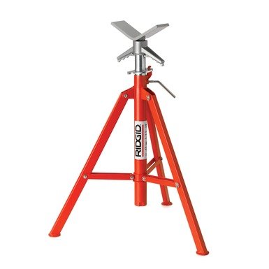 Soporte para Tubos 12" con Regulación de Altura 28" A 52" y Cabezal en V Modelo VJ - 99 Ridgid - Tienda Henca