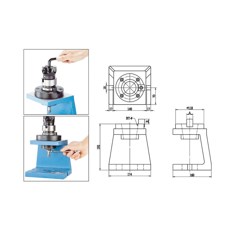 Sujetador de Ajuste Cono BT40, Vertex - Tienda Henca
