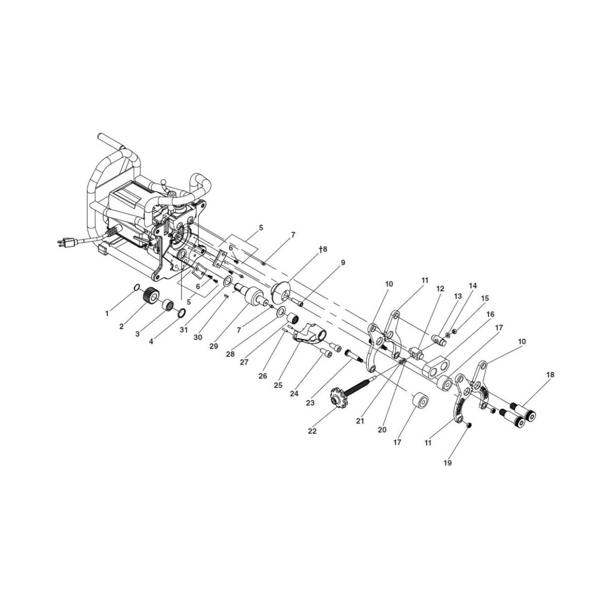 Tornillo Allen 3/8" - 24x1.1/4" para Sujetar Cabezal para Corte de Biseladora B500, Ridgid - Tienda Henca