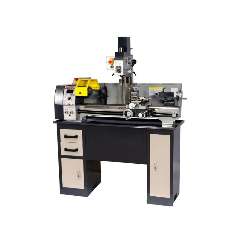 Torno Fresador Mecánico con Lector Digital 9"x30" 1.5 HP, Fortex - Tienda Henca